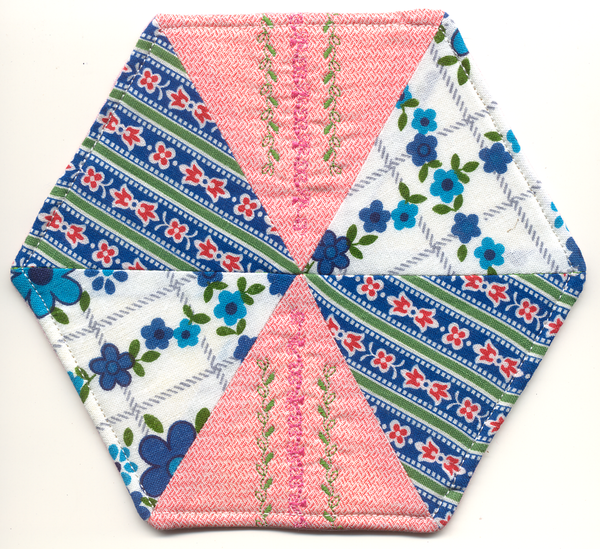Mug Rug "Sechseck" 1