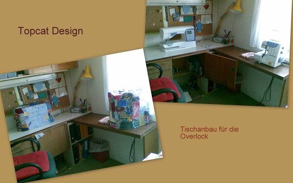 Tischanbau für die Overlock