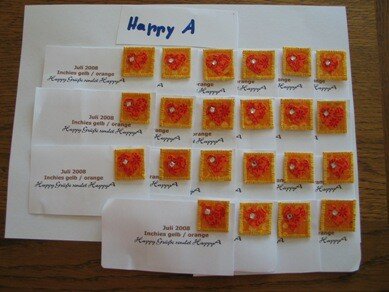Inchies Swap gelb-orange 2008