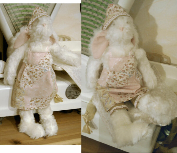 Hase im Romantik Look