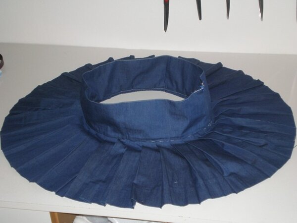 Jeans Faltenrock