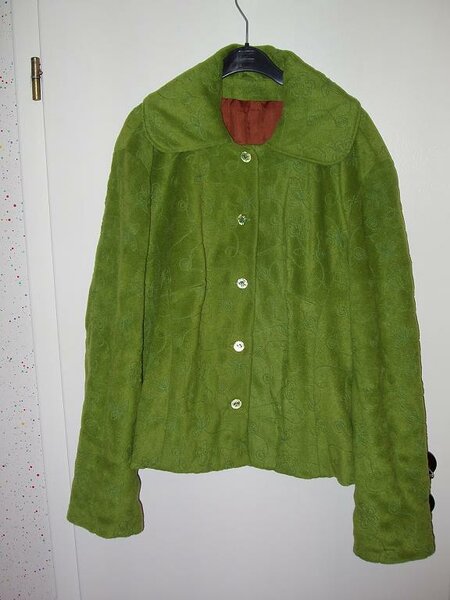 grüne Fleecejacke