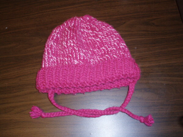 einfache Mütze Nr. 2, gestrickt