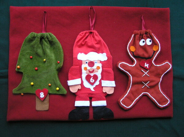 Adventskalender Baum-Nikolaus-Lebkuchenmann