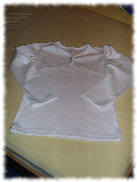 Langarm Shirt Größe 146 in weiß
