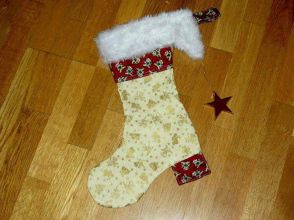 Genähter Nikolausstiefel