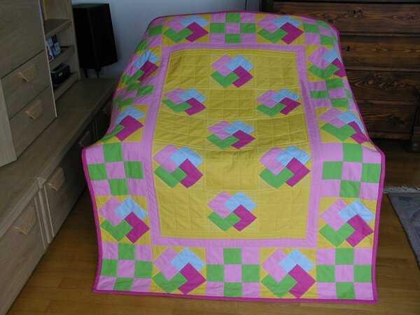 Meine 2. Patchworkdecke...