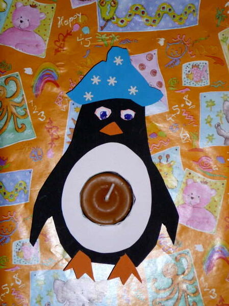 Pinguin-Teelicht