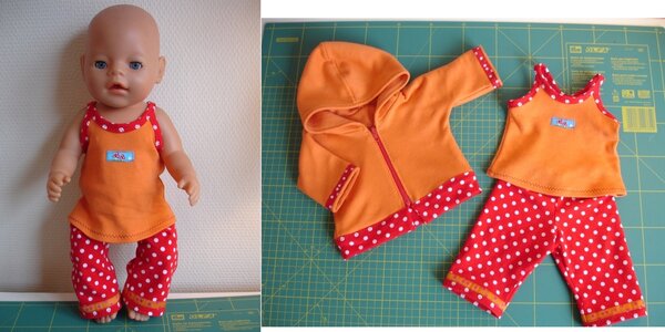 Neues Outfit für die Baby Born Puppe