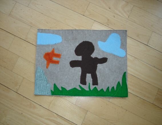 Puzzel selbst gemalt