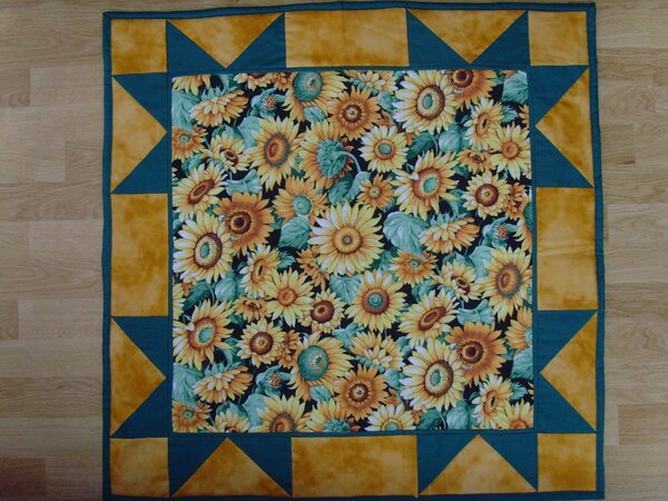 Sonnenblumendecke 80x80cm