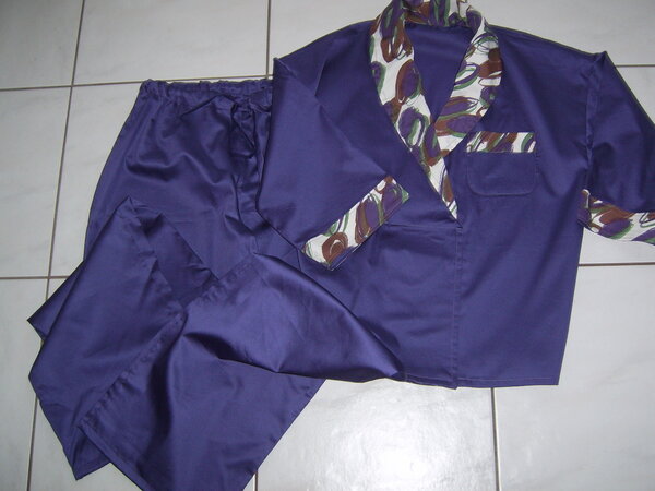 Pyjama aus Baumwollsatin