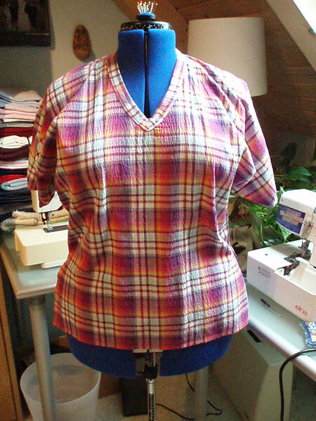 Seersuckershirt nach 30 Jahre altem Schnitt