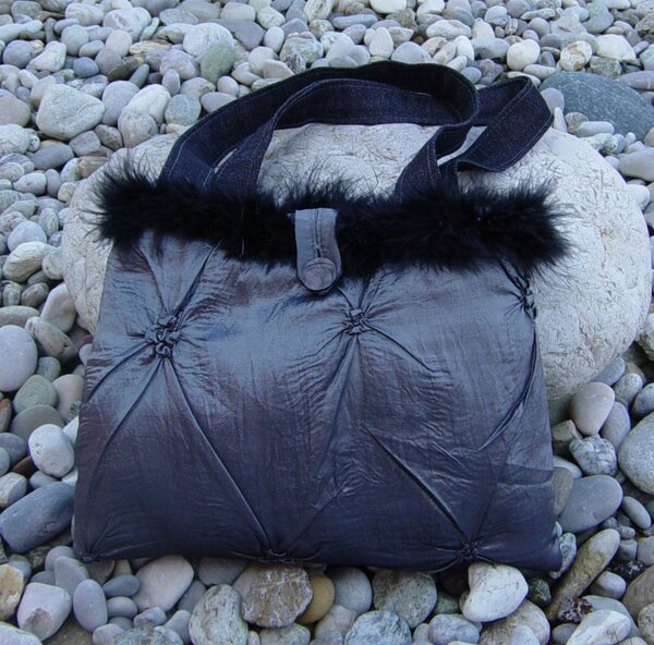 Silber Tasche mit Marabu