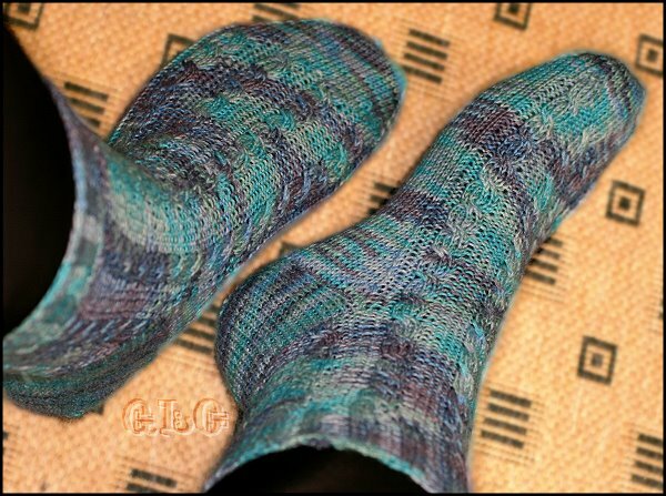 Zopfmuster-Socken