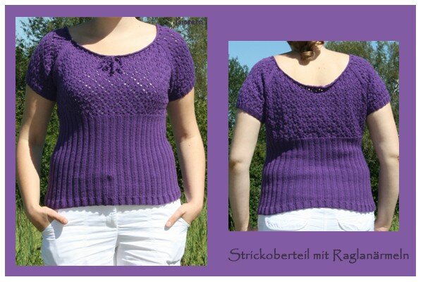 gestricktes Raglanshirt ohne Nähte