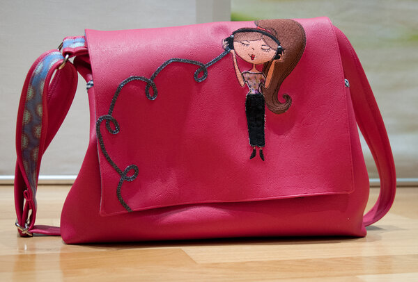 Tasche Anna aus pinkem Kunstleder