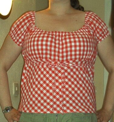 Tischdeckenbluse