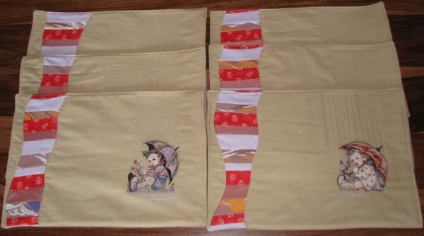 Tischsets mit Hummelmotiv
