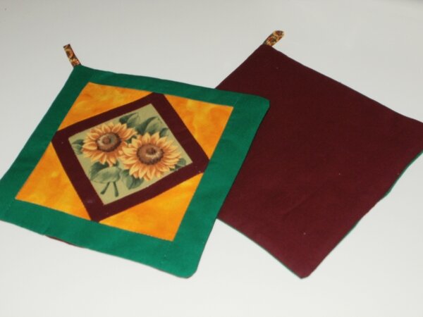 Topflappen Sonnenblumen