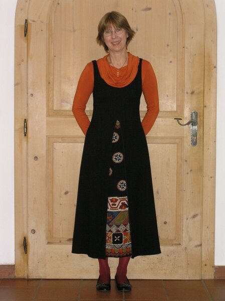 Trägerkleid 117 aus Burda 12/2000 mit Shirt Ottobre