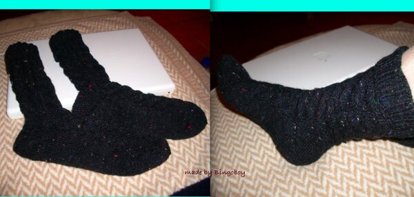 Tweed-Socken