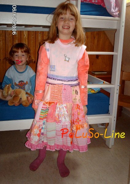 Twirlykleid aus Resten