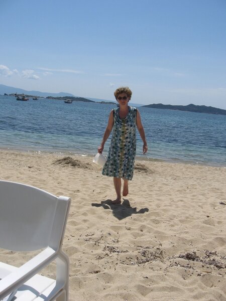 Diana Sommerkleid Wasserfallausschnitt