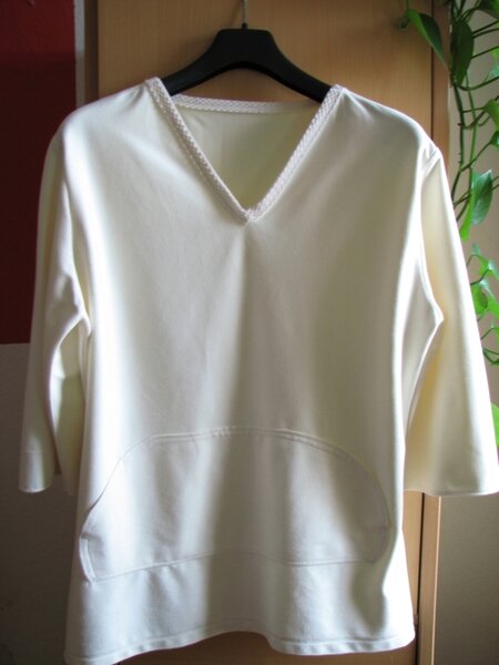 Tunika aus Velour (Kunst- o. Waschleder)
