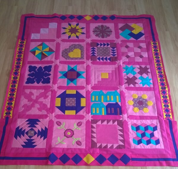 Meine erste Patchworkdecke
