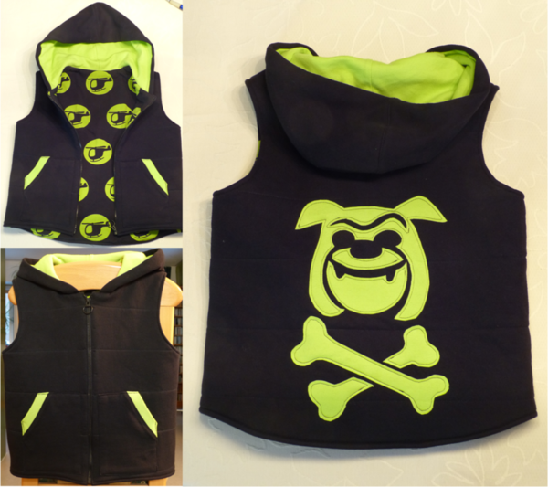Hoodie-Weste