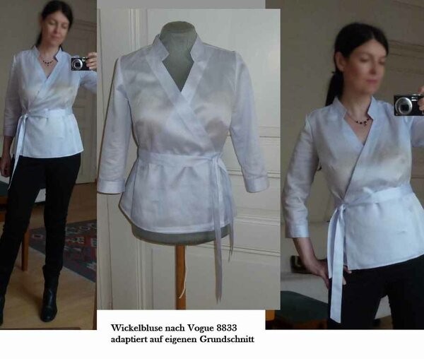 Wickelbluse nach Vogue 8833