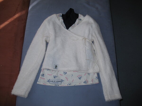 Wickelfleecejäckchen mit Shirt