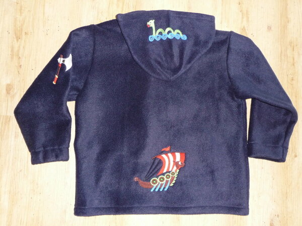Wickingerjacke, von hinten