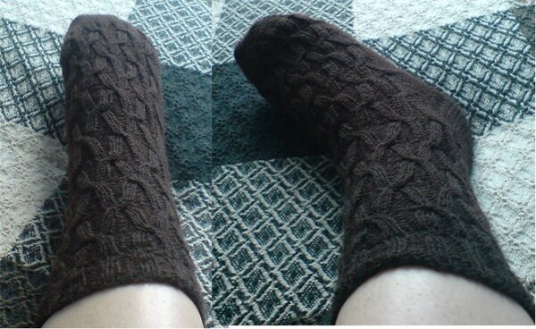 erste Struktur-Socken :)