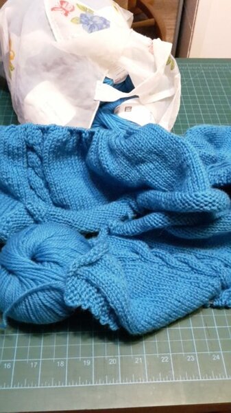 Zopfmusterjacke