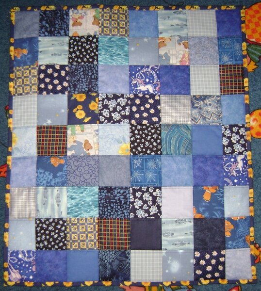 Babydecke blau