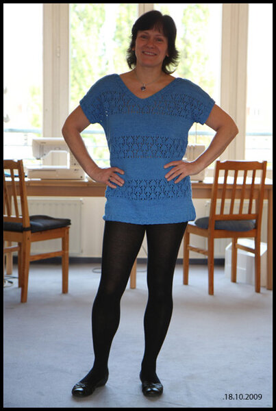 Blauer Pullover
