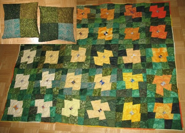 Endlich, endlich, mein Blumenquilt