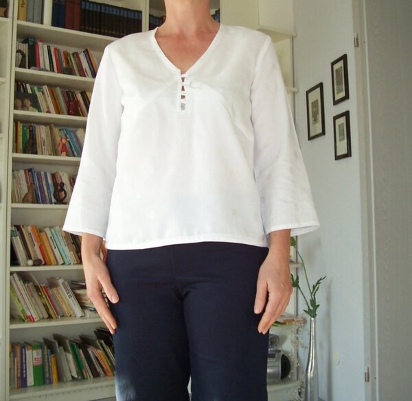 Bluse in weiß