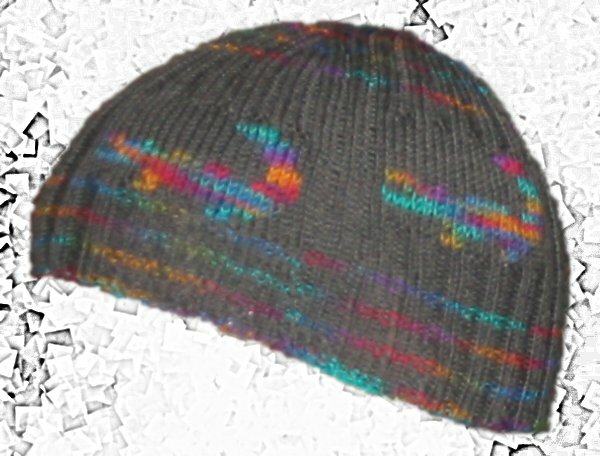 Mütze "Regenbogenkrokodil"