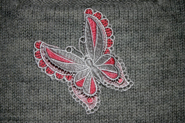 Strickjacke mit "Lace und Stick"