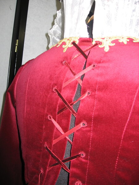Verschluß des Brautkleides