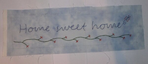 Sulky BOM 2010 Schrift Home sweet Home