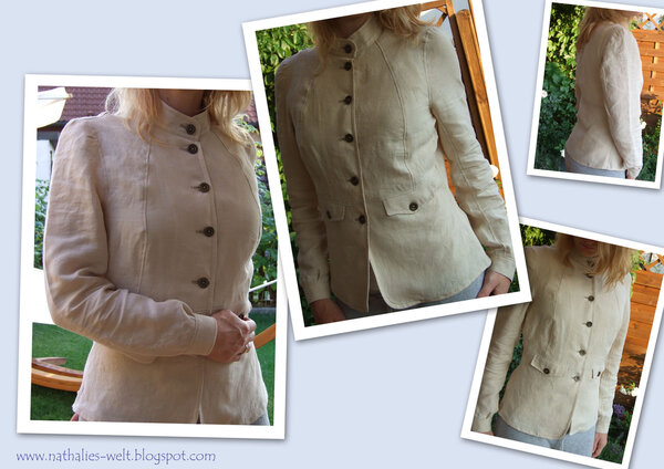 Leinen Jacke