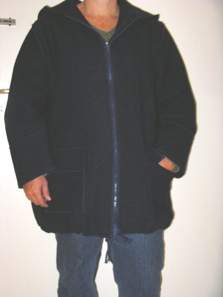Kaputzenjacke aus Walkloden