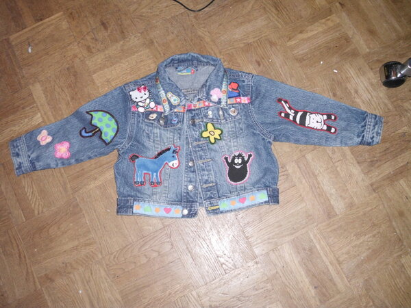 Jeansjacke aufgepeppt 5