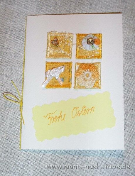 Osterkarte mit Inchies
