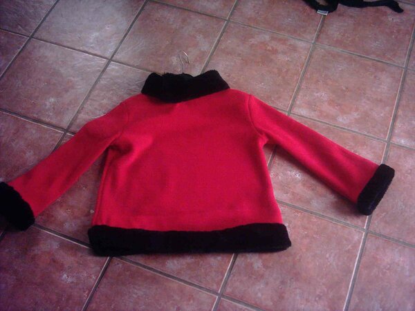 Winterpulli aus Fleece mit Plüsch