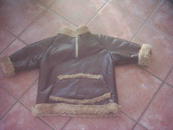 Schlupfjacke aus Lederimitat Ottobre